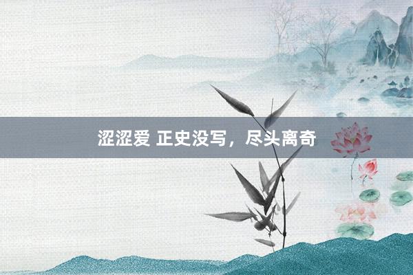 涩涩爱 正史没写，尽头离奇
